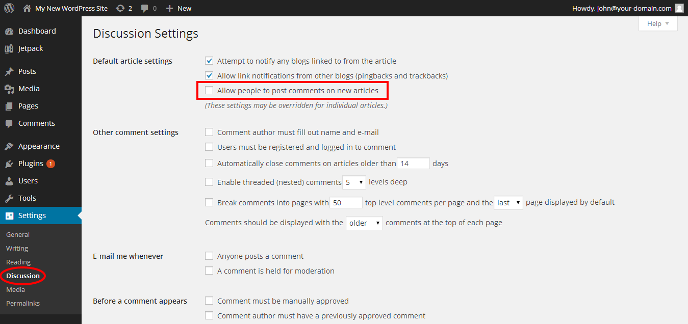 Guide to Enabling and Disabling Comments in WordPress